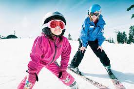 kid at ski school